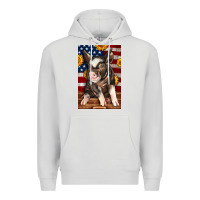 Dove Grey Western American Pig Premium Hoodie - LillyAllenDesigns