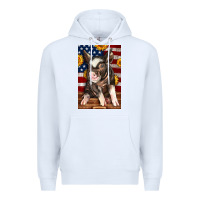 White Western American Pig Premium Hoodie - LillyAllenDesigns