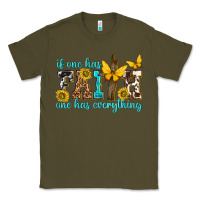 Army Green if one has faith one has everything Classic Tee - texasbilliewilder