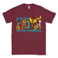 Burgundy if one has faith one has everything Classic Tee - texasbilliewilder