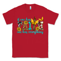 Red if one has faith one has everything Classic Tee - texasbilliewilder