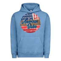 Pigment Pebble Blue leopard merica Urban Hoodie - MaliasSmallBusiness