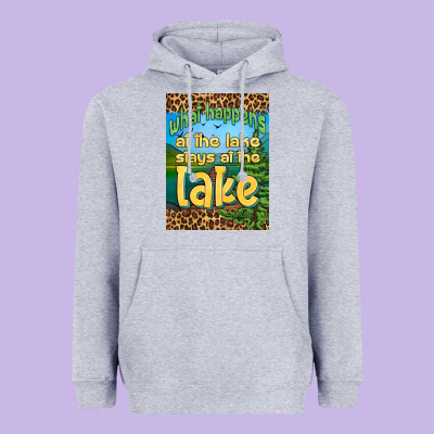 What Happens At The Lake Stays At The Lake Air Freshener Heavyweight Hoodie Designed By Hra Design Shop
