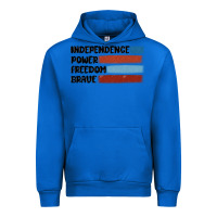 Cobalt indepence power freedom brave Urban Hoodie - MaliasSmallBusiness