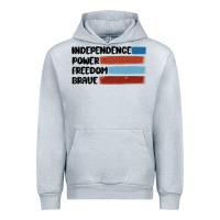 Heather Grey indepence power freedom brave Urban Hoodie - MaliasSmallBusiness