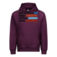 Mauve Wine indepence power freedom brave Urban Hoodie - MaliasSmallBusiness