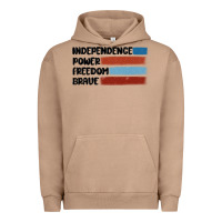 Pigment Burro indepence power freedom brave Urban Hoodie - MaliasSmallBusiness