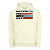 Pigment Pistachio indepence power freedom brave Urban Hoodie - MaliasSmallBusiness