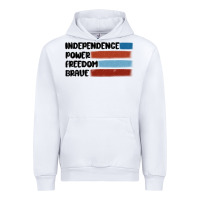 White indepence power freedom brave Urban Hoodie - MaliasSmallBusiness
