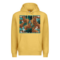 Antique Gold turquoises gemstones cowhide highlands cow Premium Hoodie - BarkalooDesign