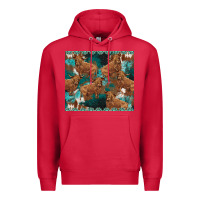 Cardinal turquoises gemstones cowhide highlands cow Premium Hoodie - BarkalooDesign