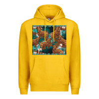Lemon turquoises gemstones cowhide highlands cow Premium Hoodie - BarkalooDesign