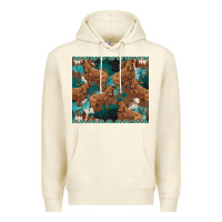 Sandshell turquoises gemstones cowhide highlands cow Premium Hoodie - BarkalooDesign