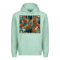 Seafoam turquoises gemstones cowhide highlands cow Premium Hoodie - BarkalooDesign