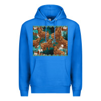 True Royal turquoises gemstones cowhide highlands cow Premium Hoodie - BarkalooDesign