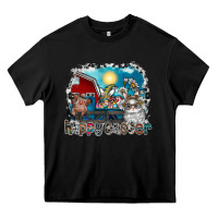 Black Happy Easter Heavy Core Tee - CowhideDigitalArt