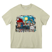 Mossy Happy Easter Heavy Core Tee - CowhideDigitalArt