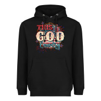 Black This is god country 4th of july Heavyweight Hoodie - CowGirlArtShop