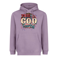 Lavender This is god country 4th of july Heavyweight Hoodie - CowGirlArtShop