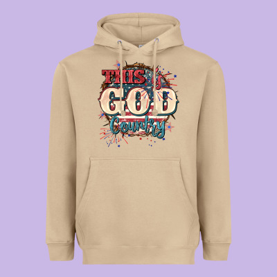 This Is God Country 4th Of July Heavyweight Hoodie Designed By Cowgirlartshop