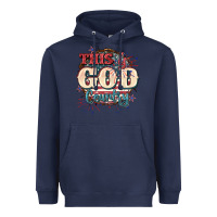 Navy This is god country 4th of july Heavyweight Hoodie - CowGirlArtShop