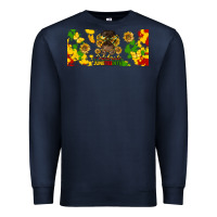 Navy celebrate juneteenth libbey glass Premium Sweatshirt - HRA Design Shop