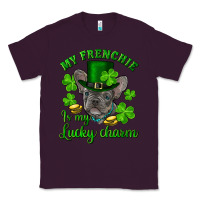 Plum st.patrick's day my french bulldog is my lucky charm Classic Tee - RanaPortraitStore