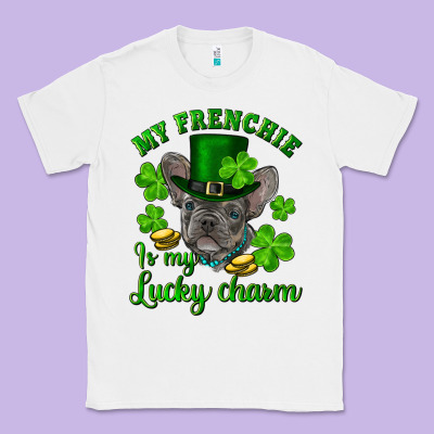 St.patrick's Day My French Bulldog Is My Lucky Charm Classic Tee Designed By Ranaportraitstore