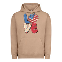 Pigment Burro love 4th of july Urban Hoodie - MaliasSmallBusiness