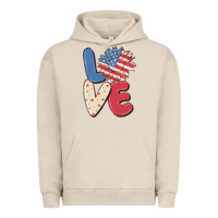 Pigment French Oak love 4th of july Urban Hoodie - MaliasSmallBusiness