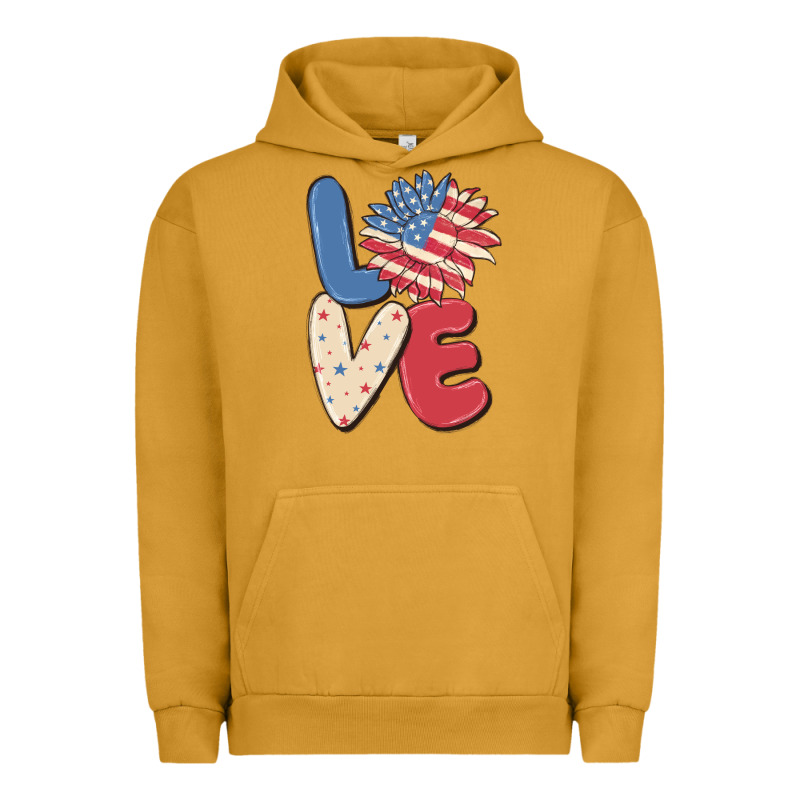 Love 4th Of July Urban Hoodie by MaliasSmallBusiness | Teevron