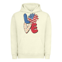 Pigment Pistachio love 4th of july Urban Hoodie - MaliasSmallBusiness