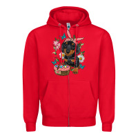 Red Easter Dachshund Zipper Hoodie - RanaPortraitStore