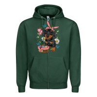Sports Green Easter Dachshund Zipper Hoodie - RanaPortraitStore