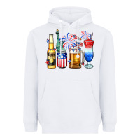 White 4th of July American drinks Heavyweight Hoodie - Neo Western