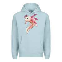 Blue Mist axolotl Premium Hoodie - Jasminsmagicworld