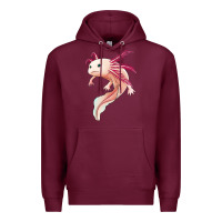 Burgundy axolotl Premium Hoodie - Jasminsmagicworld