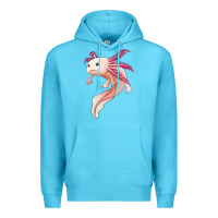 Ocean Blue axolotl Premium Hoodie - Jasminsmagicworld