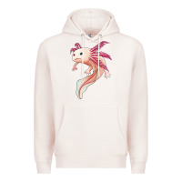 Pale Pink axolotl Premium Hoodie - Jasminsmagicworld