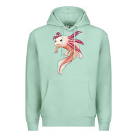 Seafoam axolotl Premium Hoodie - Jasminsmagicworld