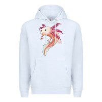 White axolotl Premium Hoodie - Jasminsmagicworld