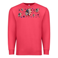 Cardinal patriotic native American headdress 16oz libbey cup Premium Sweatshirt - HRA Design Shop