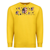 Lemon patriotic native American headdress 16oz libbey cup Premium Sweatshirt - HRA Design Shop
