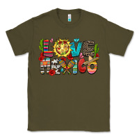 Army Green love mexico Classic Tee - Zillion Design Studio
