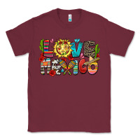 Burgundy love mexico Classic Tee - Zillion Design Studio
