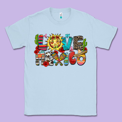 Love Mexico Classic Tee Designed By Zillion Design Studio