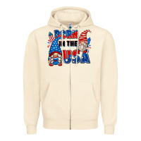 Sandshell born in the usa Zipper Hoodie - Zillion Design Studio