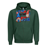 Sports Green born in the usa Zipper Hoodie - Zillion Design Studio