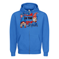 True Royal born in the usa Zipper Hoodie - Zillion Design Studio