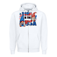 White born in the usa Zipper Hoodie - Zillion Design Studio